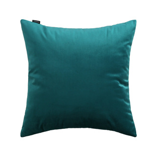 纯色天鹅绒简约蓝色靠枕毛绒沙发绿大靠垫床上抱枕腰靠背垫套含芯