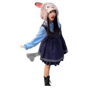 兔子警官！万圣节COS服装朱迪judy成人女连衣裙尼克狐疯狂动物城