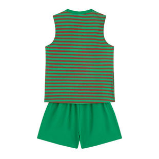 时尚休闲纯棉夏装学生背心两件套纯色休闲套装跑步短裤女运动服夏