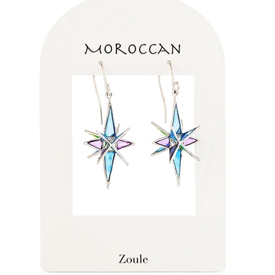 OSEWAYA光芒星多色摩洛哥耳环