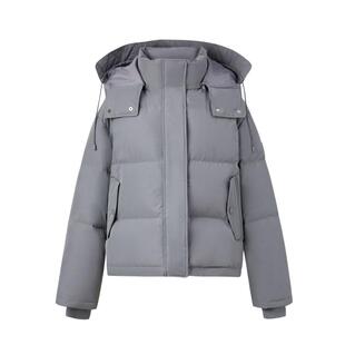 【匈牙利鸭绒&优可丝】Eland衣恋羽绒服女时尚短款立领保暖外套冬