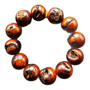 天然雷击枣木手串男女款百年深山老树龄原木佛珠枣木玉化手串