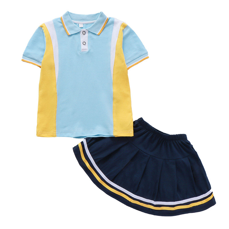 小学生校服班服短袖套装幼儿园园服六一儿童节表演服装夏季两件套