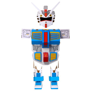 儿童可穿戴恐龙机器人元祖高达纸箱玩具幼儿园手工diy纸板头盔甲