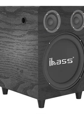 ibass木质10寸有源低音炮音箱