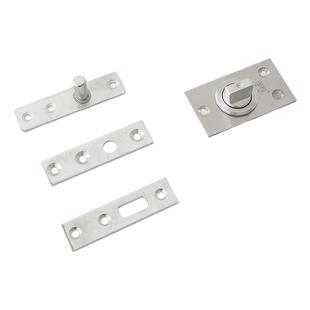 360度旋转地轴有框不锈钢门木门推拉门转轴暗藏式无弹力小地铰链