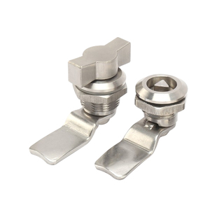 都发 MS705配电箱三角锁一字锁钥匙 垃圾桶锁304不锈钢柜门转舌锁