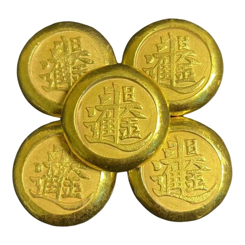 铜合金仿金原材料摆件日进斗金摆件招财聚财办公室火烧不变色