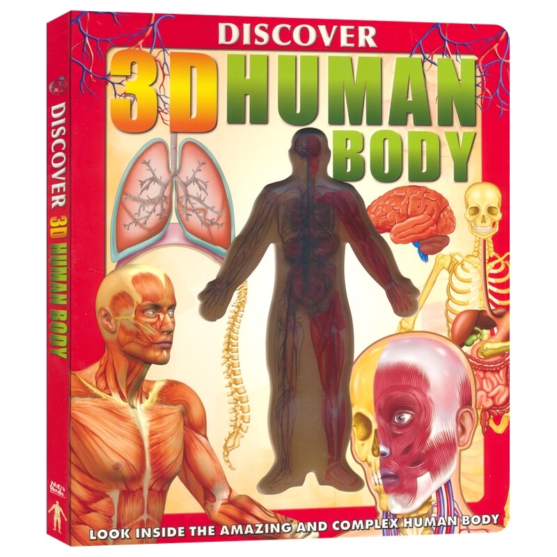 Discover 3D Human Body 探索3D人体 儿童百科科普读物 精装大开本 英文原版进口图书