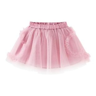 迷你巴拉巴拉网纱短裙女童婴儿衣服宝宝周岁裙子2025夏季新款