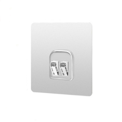 强力置物架免打孔无痕贴片卡扣粘贴挂钩钢丝爪扣免钉浴室配件粘钩