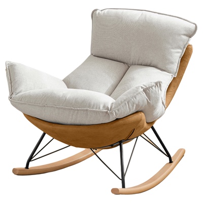 林氏家居单人摇摇休闲椅蛋壳椅子