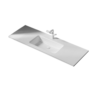 定制切割实心陶瓷洗脸盆一体盆陶瓷盆家用台上盆洗漱台台盆一体盆