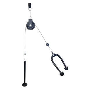 自制健身器材改装配件DIY家用高位下拉练习大飞鸟器械滑轮钢丝绳