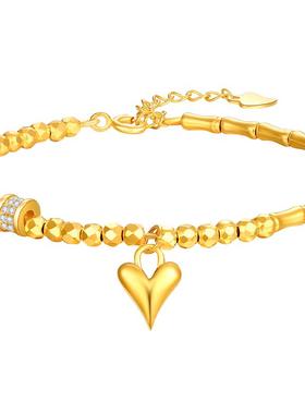 梦金园潮饰品牌FA+925银竹节手链