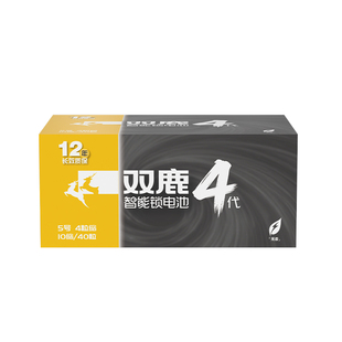 双鹿密码锁指纹锁3代升级款5号智能门锁电子锁专用电池LR6碱性家用防盗门智能锁1.5V电池儿童玩具指纹锁专用