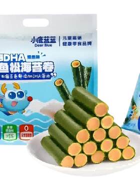 小鹿蓝蓝宝宝高钙DHA鳕鱼松海苔