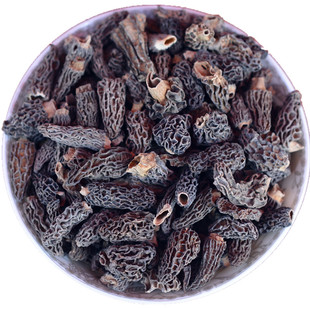 野生羊肚菌干货全剪柄云南丽江土特产菌菇品质好羊肚蘑50克煲汤好