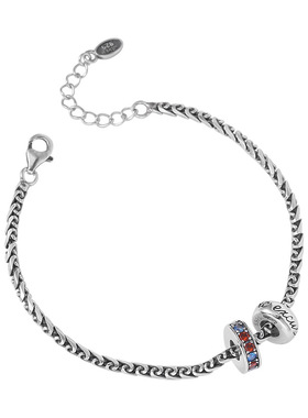 锆石小众设计感高级感双环项链女