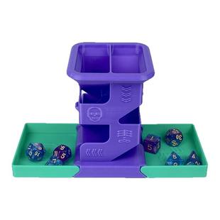 3D打印筛子塔桌游色子塔双人骰子塔便携可折叠实用跑团简约骰塔