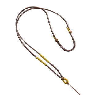 手工编织项链绳平安扣挂坠绳子八宝罗盘吊坠挂绳黄金翡翠玉佛挂件