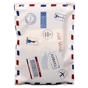 英文打底裤包装袋内裤丝巾拉链袋背心文胸童装塑料透明袋现货信封