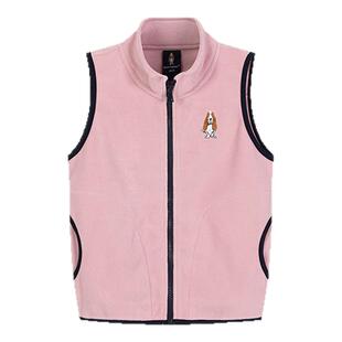 暇步士男童马甲春秋新款儿童摇粒绒马甲中大童坎肩外套
