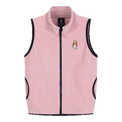 暇步士男童摇粒绒马甲春秋新款