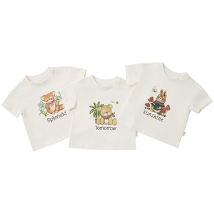 【四折T恤清仓】尼多熊儿童秋冬T恤宝宝春秋长袖纯棉透气短袖上衣