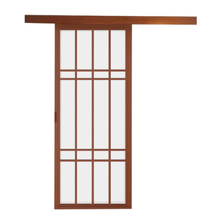 日式移门窗定制实木推拉门幽灵门定做折叠门吊轨门  隐形门谷仓门