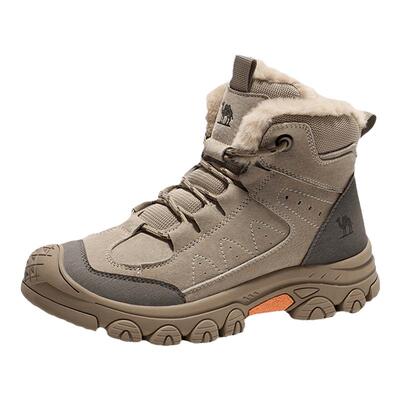 骆驼2秋冬新款高帮加绒徒步鞋