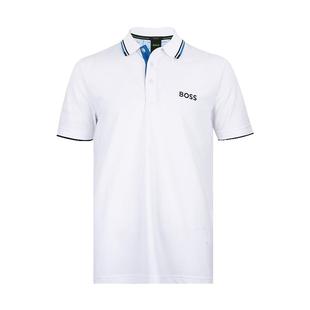 Hugo Boss雨果-博斯男logo刺绣短袖polo衫男士2025春夏新款XY推广
