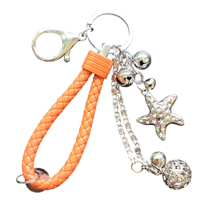 创意花千骨爱心四叶草宫铃少女心悦耳铃铛钥匙圈扣女小清新包挂件