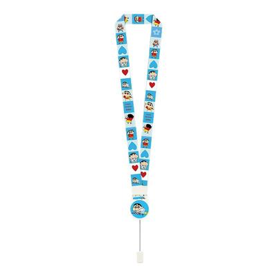 易拉扣伸缩挂绳挂脖卡套长挂绳