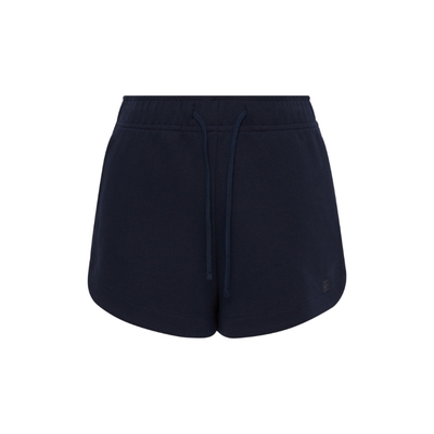 【抽绳松紧腰高腰短裤】