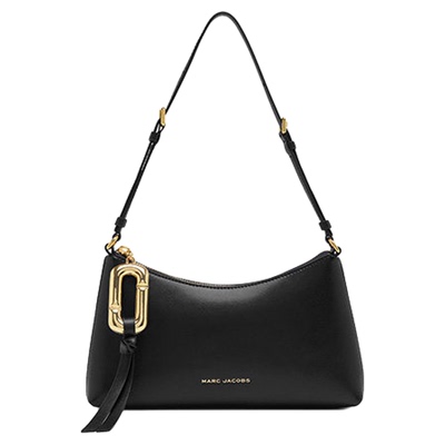 【新品】MARC JACOBS/莫杰 SCENE 迷你牛皮字母斜挎包hobo包