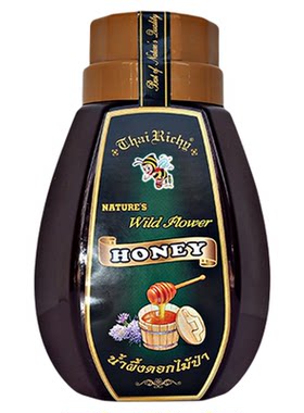 泰利祺蜂蜜泰国原装进口正品真蜂蜜野花蜂蜜龙眼花蜜送礼瓶装515g