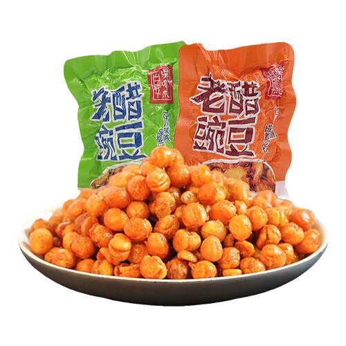 百年吴府记老醋豌豆458g黄金豆油炸豌豆香酥散装小包装航空零食