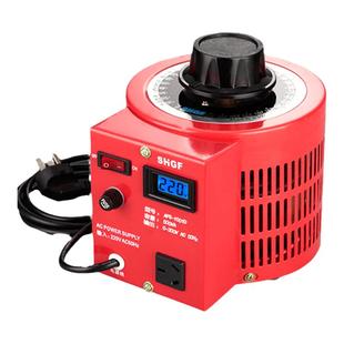 广伐调压器220V单相可调0-300V碳刷变压器0.5kva交流调压电源500w