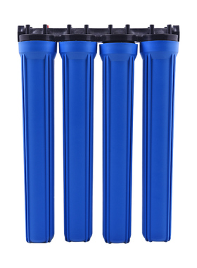 三级净水器四级过滤器20寸净水器前置滤瓶商用大流量蓝瓶工业过滤