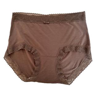 新品内裤100支兰精莫代尔无感蕾丝边无痕中高腰包臀女士内裤Z029