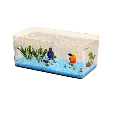 一体式鱼缸客厅小金鱼桌面生态缸