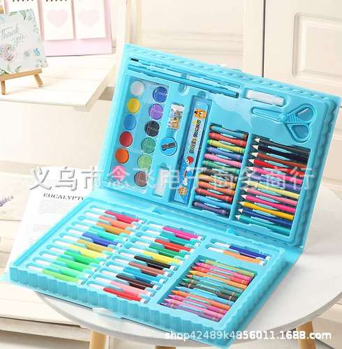 86件儿童绘画套装可礼物文具水洗套装学生奖品水彩笔批发