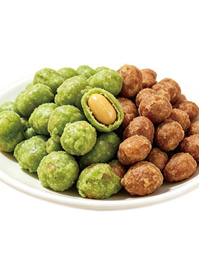 【一口香酥】麻戏团米浆花生原味芥末味206g/罐酥脆零食聚会追剧