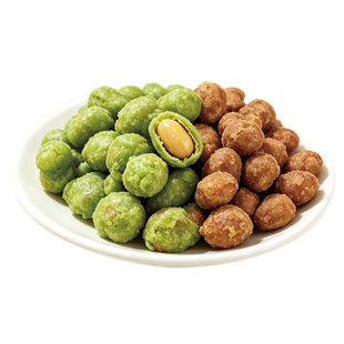 【一口香酥】麻戏团米浆花生原味芥末味206g/罐酥脆零食聚会追剧
