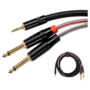 ROXTONE3.5转双6.5大二芯音频线一分二线手机电脑调音台连接线材