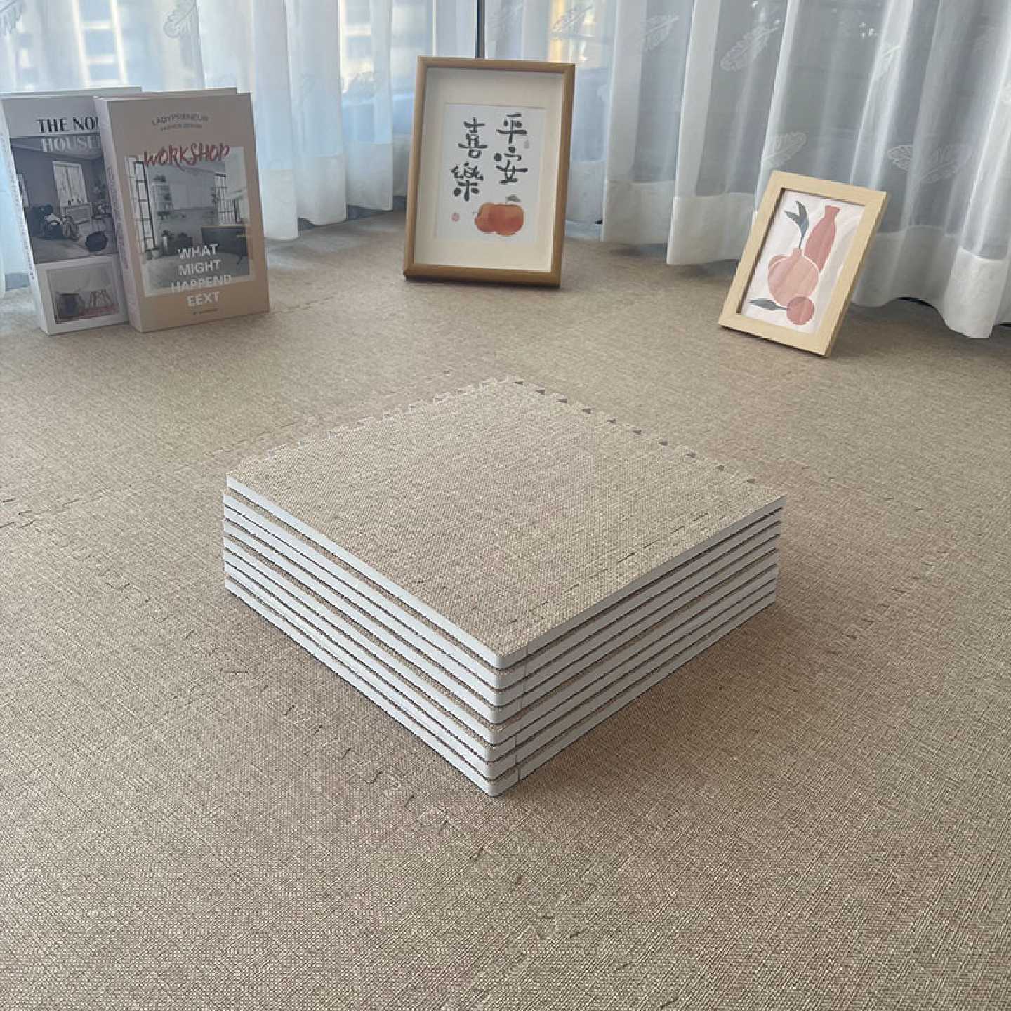 2025新款飘窗垫窗台坐垫可裁剪拆洗拼接地毯卧室阳台垫子榻榻米垫