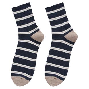 韩国袜子男潮流ggorangnae东大门代购秋冬款条纹街头运动吸汗棉袜