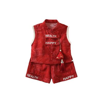 男宝宝中国风分体套装