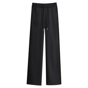 郑州女裤2025新款高端品牌显瘦阔腿中年加绒加厚妈妈牡丹裤秋冬季